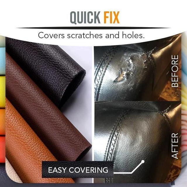 Leather Repair Patch Kit Self-Adhesive Leather Tape Upholstery Vinyl  Sticker for Couches Sofa Furniture Car